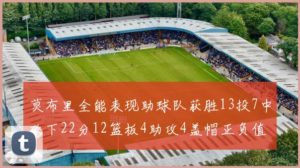 莫布里全能表现助球队获胜13投7中砍下22分12篮板4助攻4盖帽正负值高达18